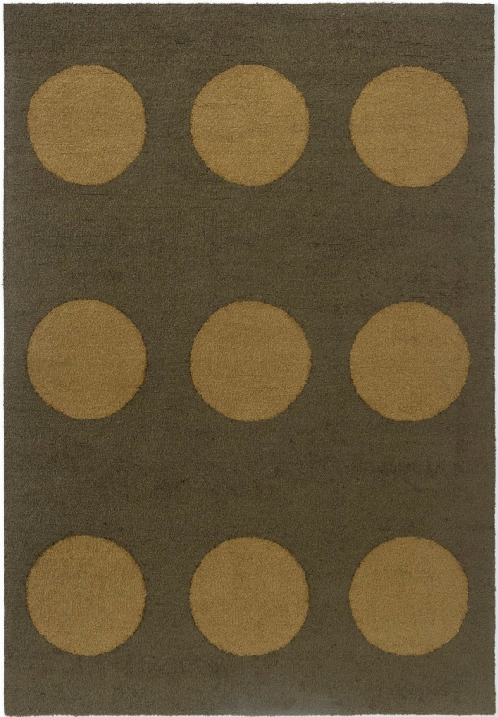 Teppich Brink&Campman in/outdoor Habitat Festival dots 495817 olive green