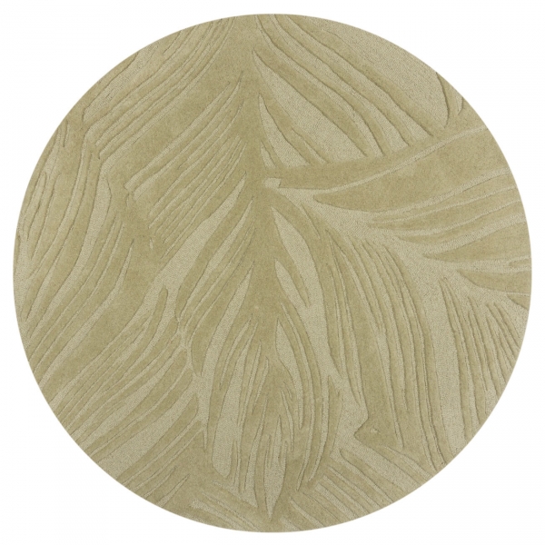 Teppich MonTapis Leaf grün - rund