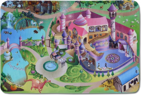 Kinderteppich MonTapis Spielwelt Prinzessinnenschloss