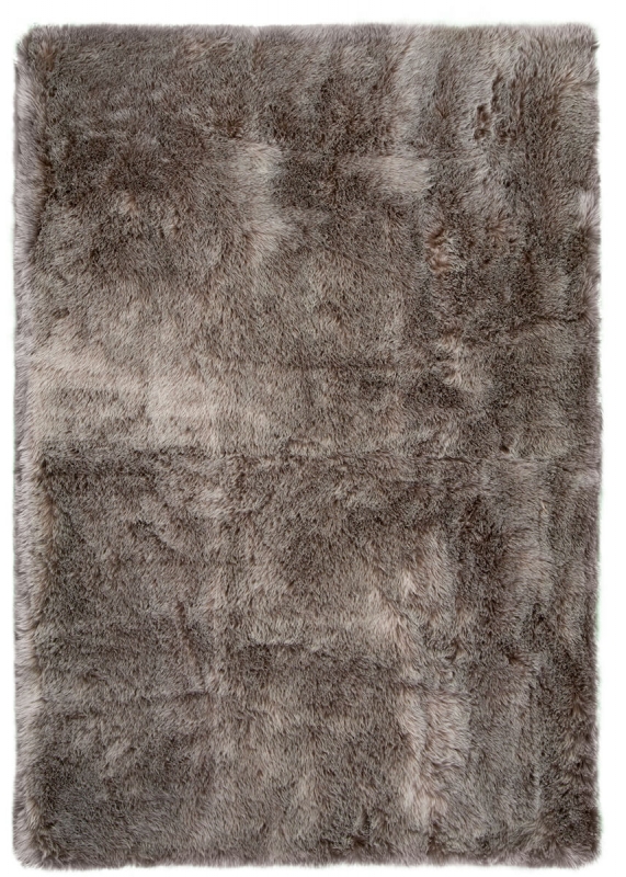 Teppich MonTapis Kunstfell Taupe