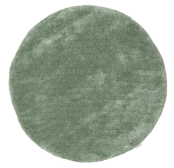 Tom Tailor Kuschelteppich Soft Uni hell grün rund