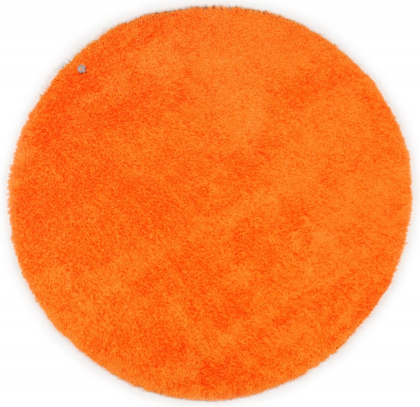 Tom Tailor Kuschelteppich Soft Uni orange rund