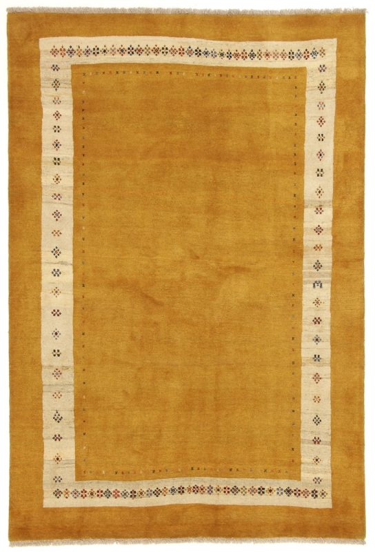 Perserteppich Rissbaft gelb (168x245cm)
