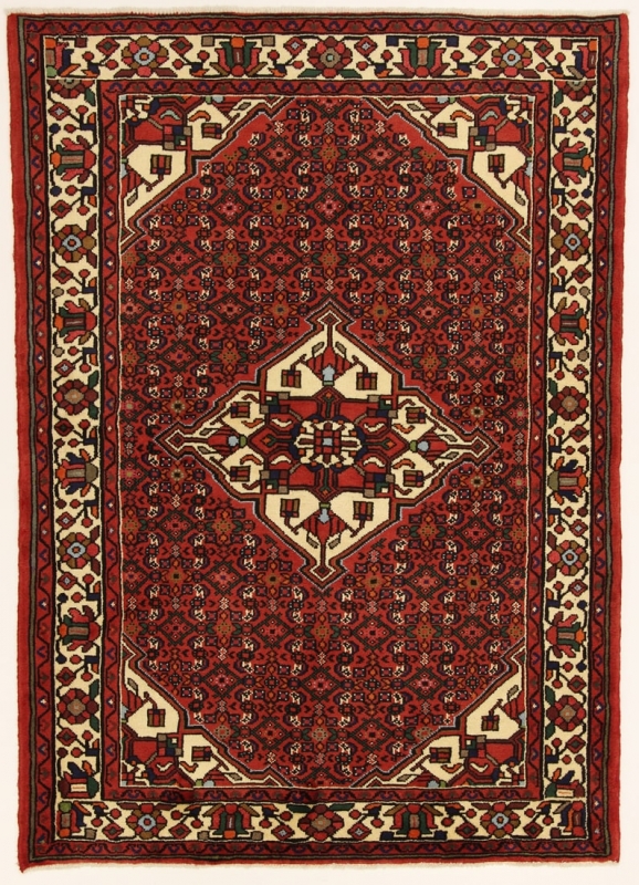 Perserteppich Hosseinabad rot (145x205cm)