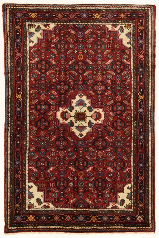 Perserteppich Hosseinabad rot (143x215cm)