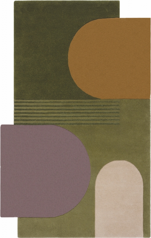 Teppich MonTapis Abstract grün