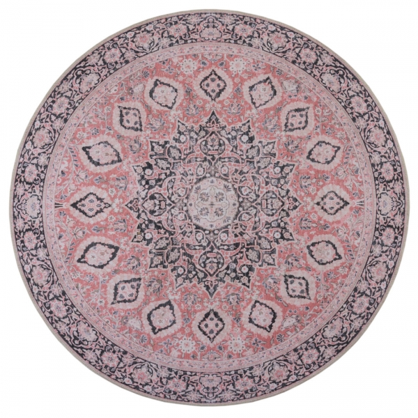 Sonderangebot Teppich MonTapis Daphne pink - rund 180cm