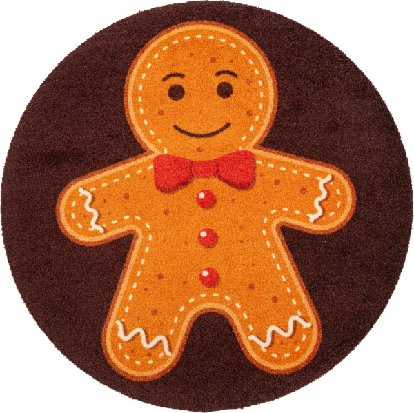 Rug wash+dry Gingerbread Man