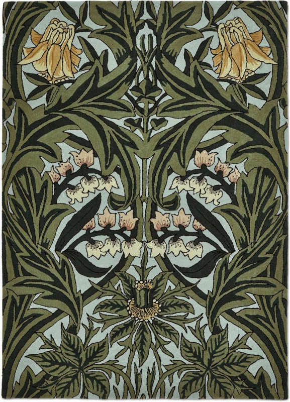 Teppich Morris & Co. Bluebell leafy arbour green 127607