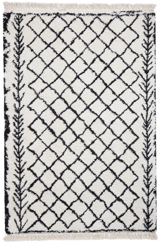 Sonderangebot Bohemian Schwarz/Weiß, 120x170 cm