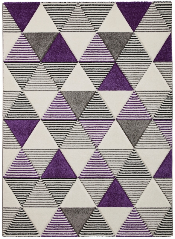 Teppich ThinkRugs BRK15 grey purple