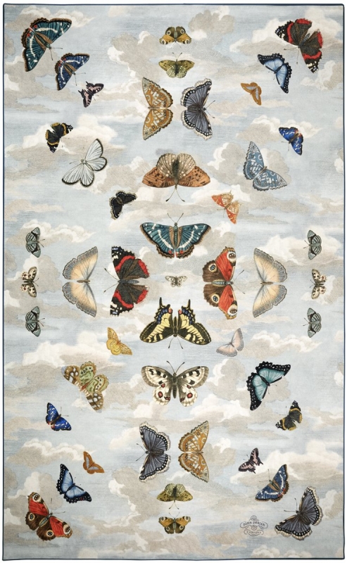 Teppich Designers Guild John Derian Mirrored Butterflies Sky