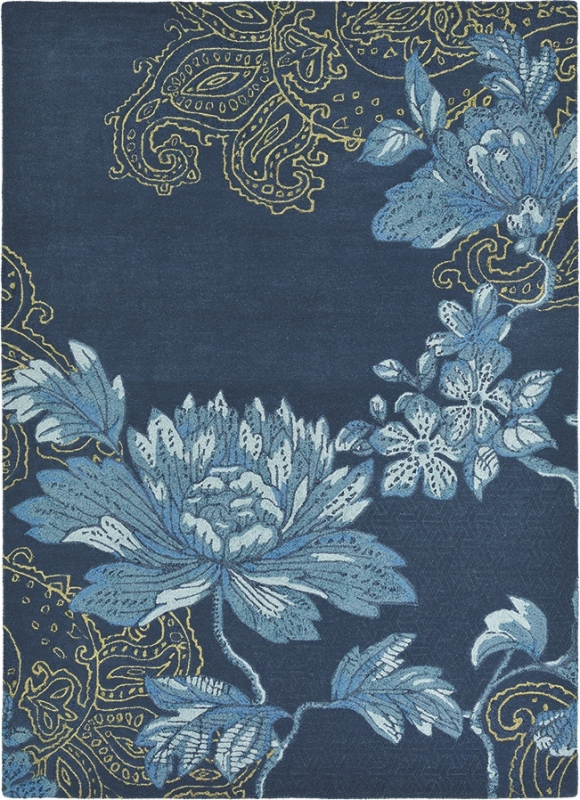 Wedgwood Teppich Fabled-Floral blau
